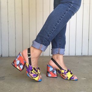 Schutz X Adriana Lima Floral Sandal